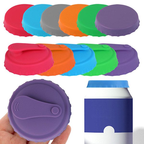 Soda burk lock Soda Juice Dryck Öl Spillskydd Silikon Protector Burk lock Passar Standard Soda Burk Protector