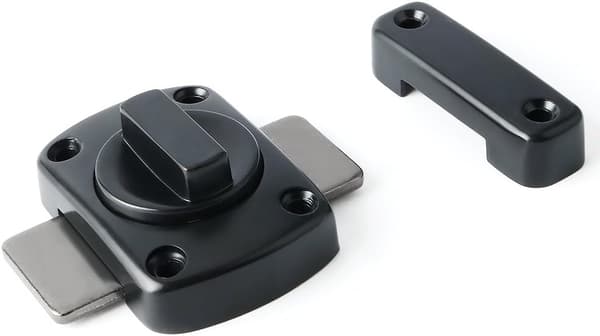 Roterende Bolt Latch portlås sikkerhetsdørlås, MS220E-B Plating Black