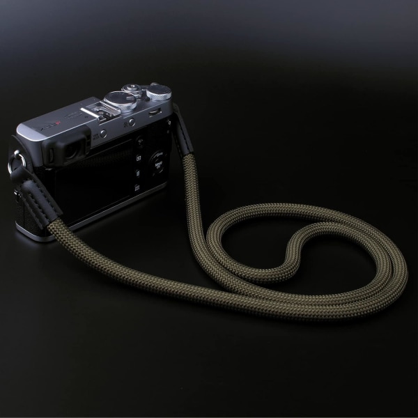 Kamerarem, kompatibel med Canon Nikon Sony Fuji DSLR SLR spegellös kamera (grön)