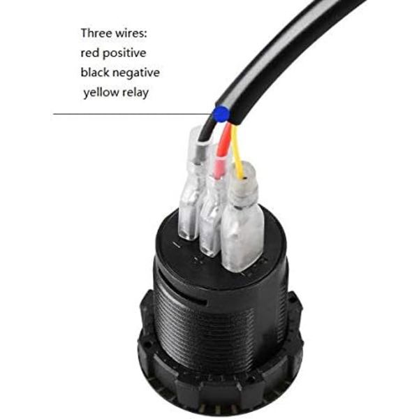 Bil LED-ur Touch-ur Vandtæt Bil Digitalt Ur 12V/24V Mini Led Digitalt Ur 2,01 Tommer Diameter til Biler, Skibe, SUV