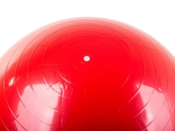 Træningsbold / Pilatesbold med pumpe - 65 cm red