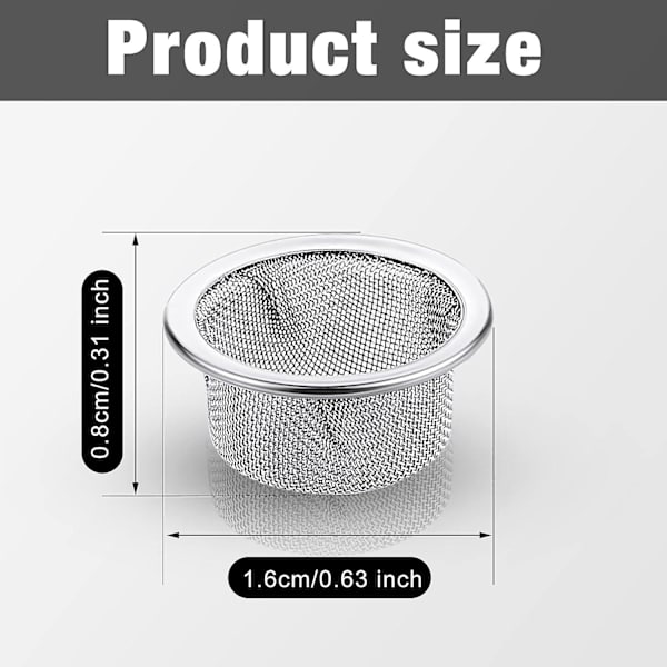 Rustfrit stål mesh skærme (1/2 tomme) - 15-pak