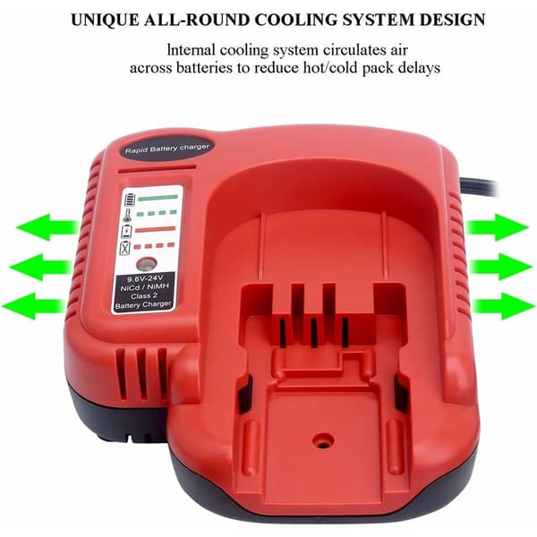 Til Black & Decker BDFC240 9.6V-24V Elværktøj NiMH NiCd Batterioplader