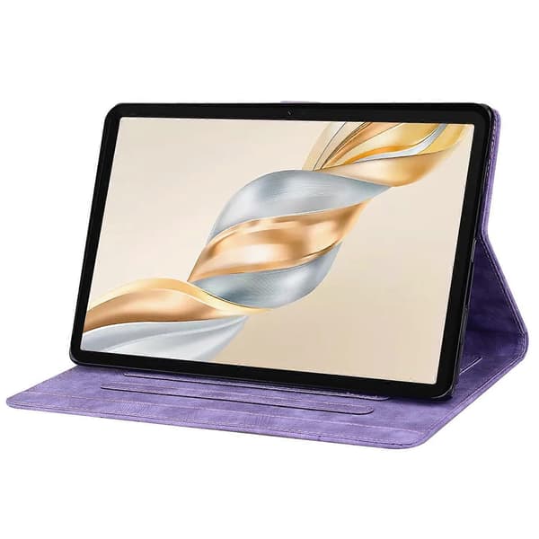 For Honor Pad X9a/Pad X9 Pro Etui Kortpladser Læder Tablet Stand Folio Cover Blomst Kat