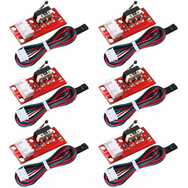 6 st mekaniska gränslägesbrytare för RepRap Prusa Mendel CNC Arduino Mega 2560 RAMPS 1.4 3D-skrivare