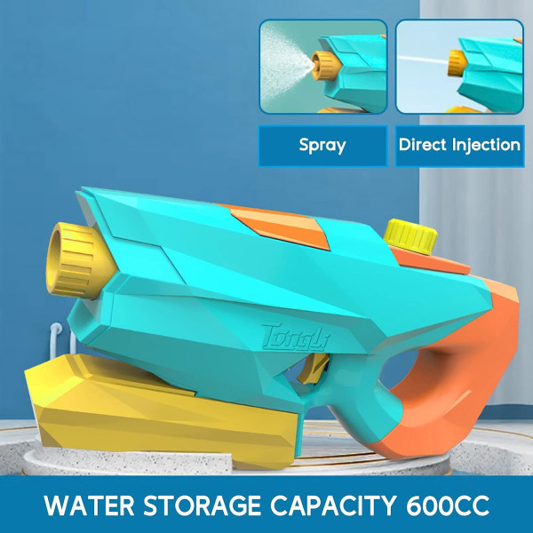2 in 1 vesipyssy ja suihkupistooli - Vesipyssy 1200ML Suuri kapasiteetti Kannettava vesipyssy lelu