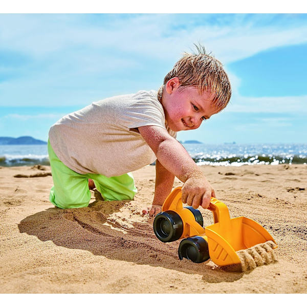 Strand- och sandleksaker Monster Digger Toys för barn, Gul, L: 9,1, B: 5,1, H: 5,3 tum