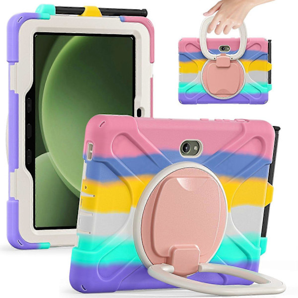Fodral för Samsung Galaxy Tab Active5 Pro TPU+PC+Silikon Tablet Skydd Vridbart Ställ Handtag
