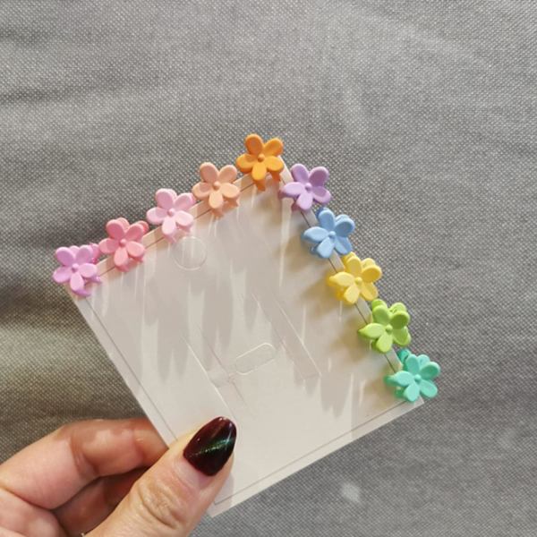 50 Mini hårnåle til småbørn og piger - Blomstermønster Baby hårklemmer til børns hårtilbehør