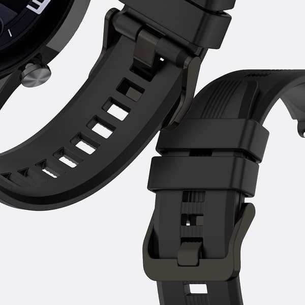 Ranneke Honor Watch GS3 -pehmeä silikoninen musta