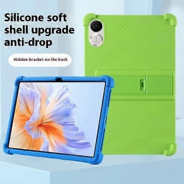 För Honor Pad V9 Silikonfodral med Ställ Robust Skyddande Skal - Mörkblå