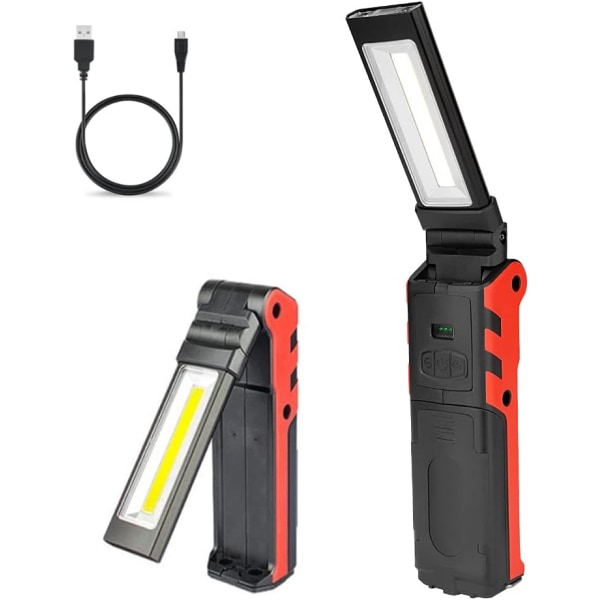 Arbetsljus Led Torch Uppladdningsbar Super Bright inspektionslampa