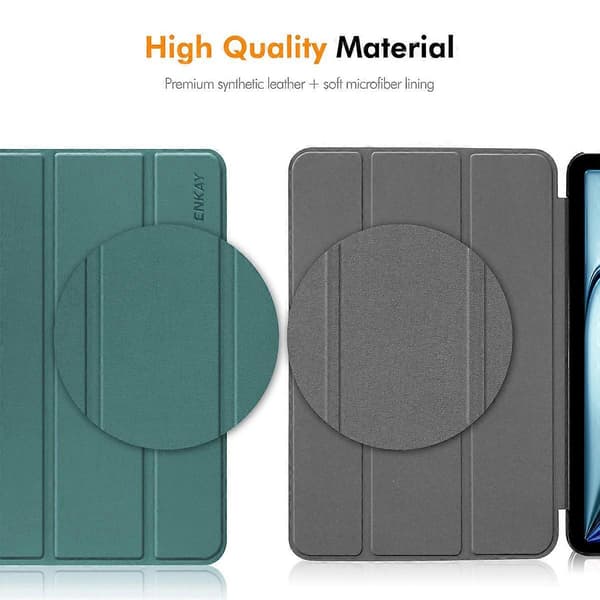 För Xiaomi Pad 7 Pro/Xiaomi Pad 7 Trefaldigt Ställ Skydd PU Läder+PC Tablet Fodral - Grå