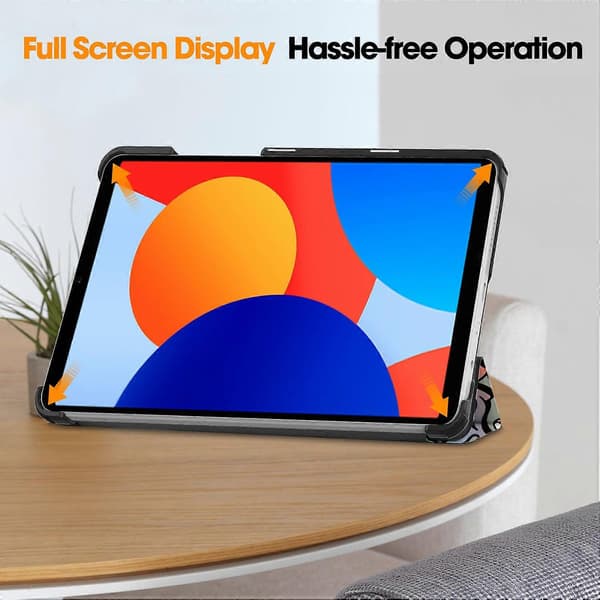 Til Xiaomi Redmi Pad SE Stand Case Mønster Print Læder Tablet Cover