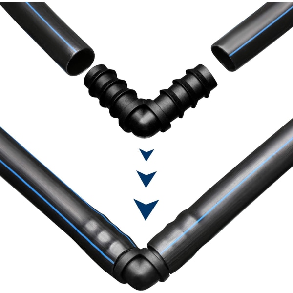 Slangeforbindelser til 16mm vandingssystem (albue)