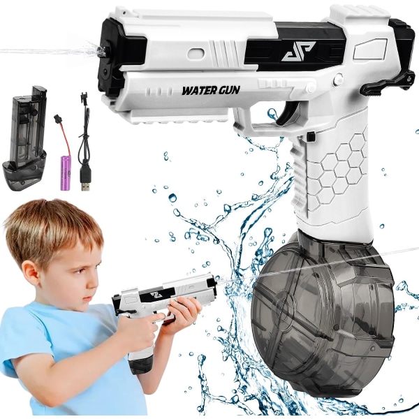 Elektrisk vattenpistol för vuxna barn, automatisk vattenpistol, automatisk vattenpistol, sommarvattensporter, vattenleksaker