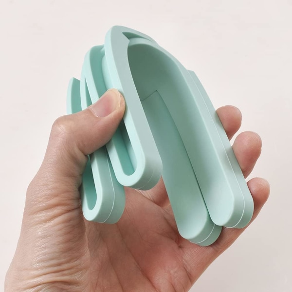 4-pack silikon hopfällbart grytunderlägg, Eco-Expand silikon grytlappsunderlägg, värmebeständig dyna, hopfällbar crossover-design