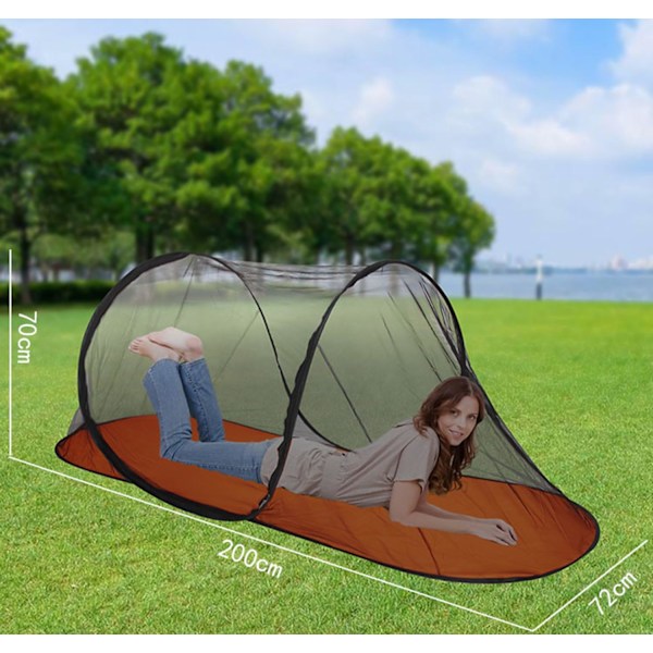 Snabbfällbar myggnät, portabelt campingtält, ultralätt pop-up myggnät, myggnät för utomhuscamping