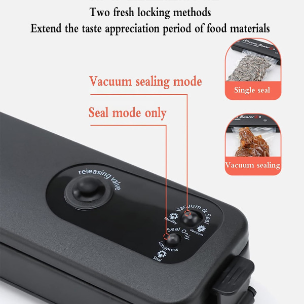 Food Saver Vakuumforsegler Maskin, Vakuumforsegler, Automatisk Mat Vakuumforsegler for Matbevaring