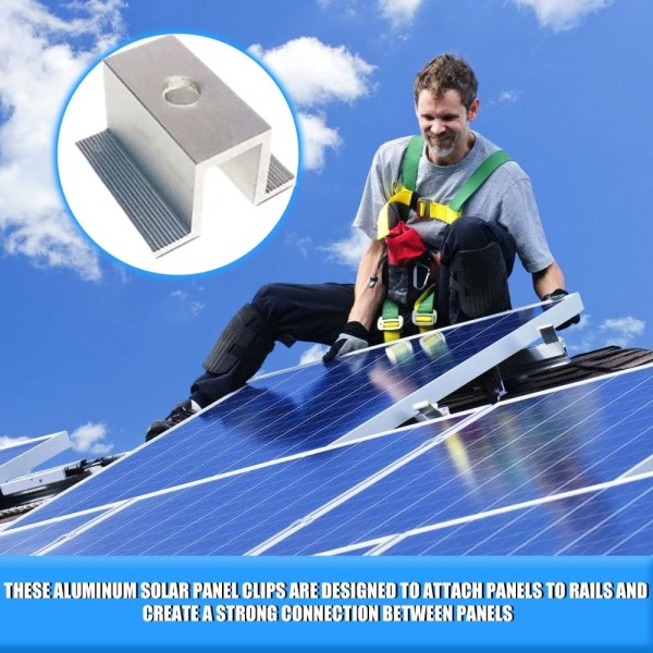 20 stycken monteringsfäste för solpaneler, 8 mm monteringsfäste för solpaneler för solpaneler, solcellssats för solpaneler, montering av fotovoltaiska paneler (1)