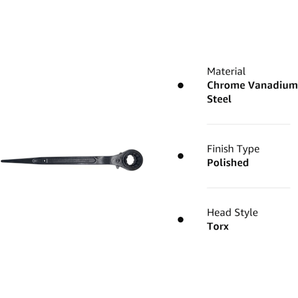27mm x 30mm stillads-nøgle med ratchet