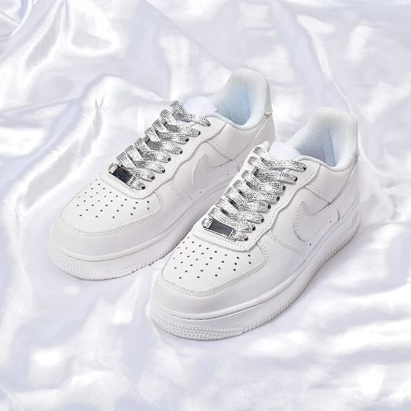 Glittrande skosnören - Bling-bling skosnören för sneakers och canvas skor 1,1 m / 43 tum 1.1m