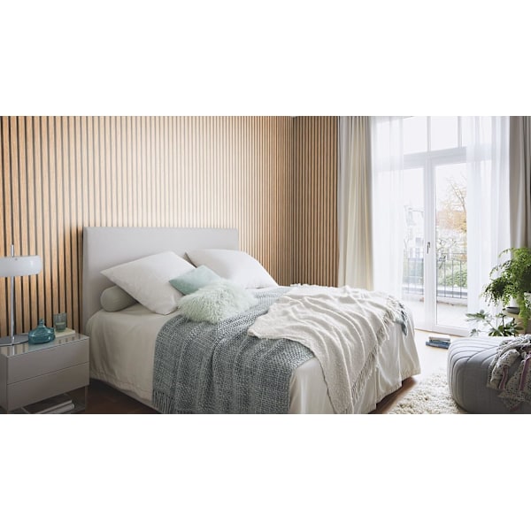 Brun Træ Papir Tapet, Moderne Skandinavisk Stil 3D Træplanker - 3m x 0.60m (L x B)