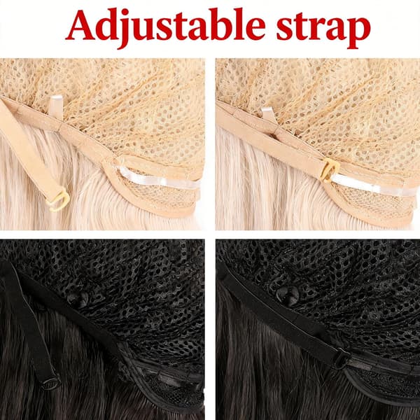 28 tum lång lockig peruk för maskerad och cosplay, 70 cm peruk, dam, sidolugg, mode, brun kamel Brown Camel