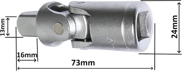 1/2 Gimbal for Ratchet Sockets Ratchet Right Angle Adapter - C2180