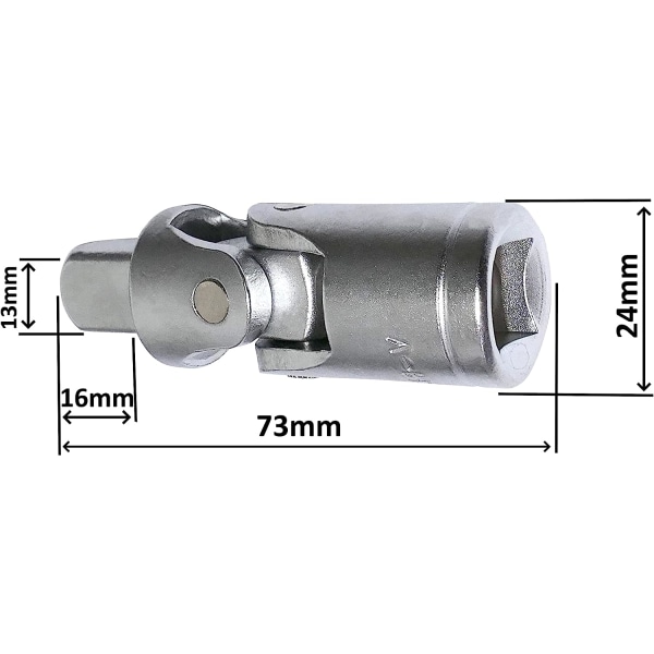 1/2 Gimbal für Ratschensteckschlüssel Ratschendrehwinkeladapter - C2180