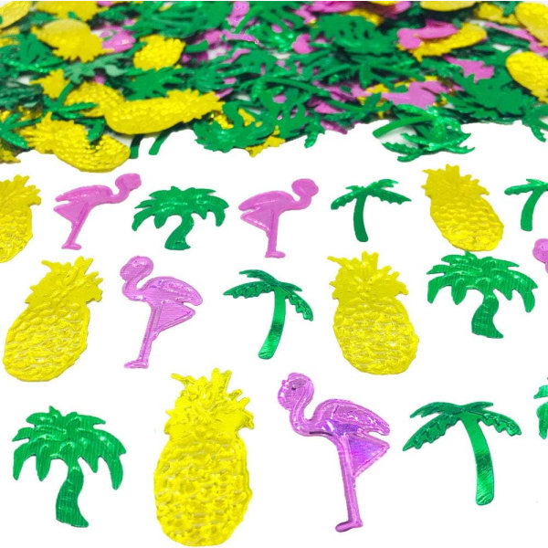 Sommerkonfetti Palme Kokospalme Flamingo Ananas Bryllup Tema Ø-Fest, 30g