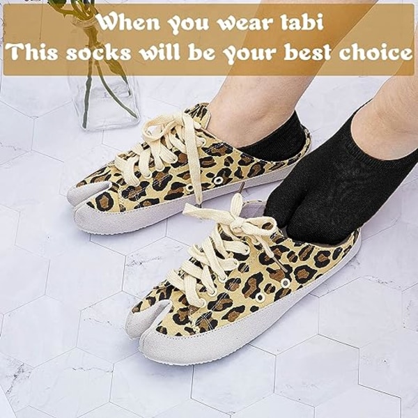 4 Dubbla Flip Flop-strumpor Japanska Flip Flop-strumpor för Geta och Casual Flip Flop