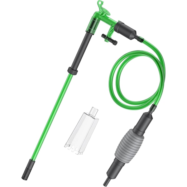 2-i-1 Akvariumvattenbytare, Akvariumvakuumset med Siphon, Gruskleaner för Akvarierensning