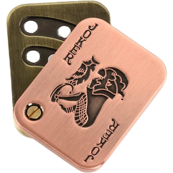 EDC Metal Fidget Slider Leksaker - Stressavlastning EDC Fidget Slider Casual Metal Vuxnas Hand Leksaker Kontor Skrivbord Leksaker Gåvor Stress Leksaker (Poker-Joker)