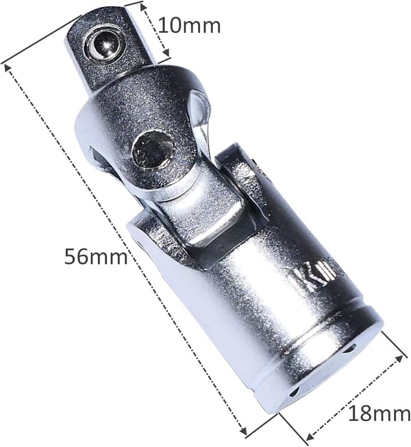 3/8 Gimbal-nivelsovitin räikkähylsyille - C2181