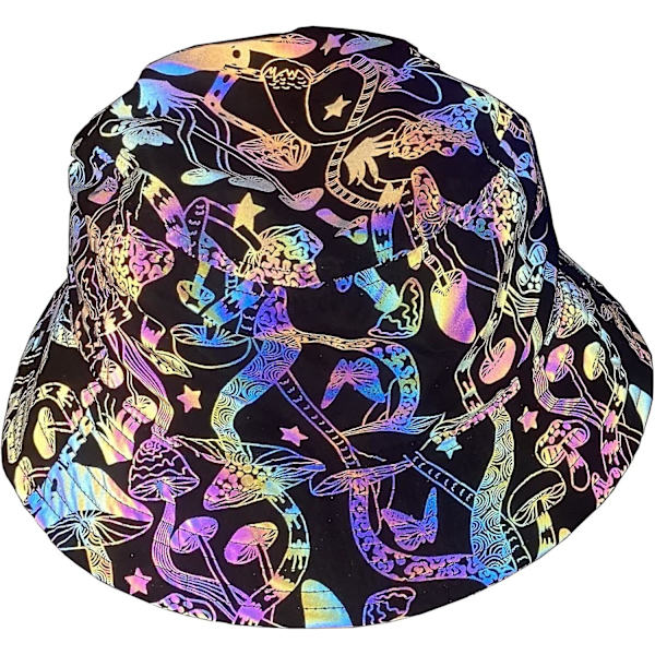 Regnbue Reflekterende Baseball Caps - Glow In The Dark Rave Hatte Til Mænd Og Kvinder