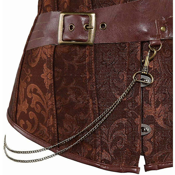Naisten Steampunk-korsetit - Goottilainen Punk-vyötärökorsetti Retro-muotoileva M