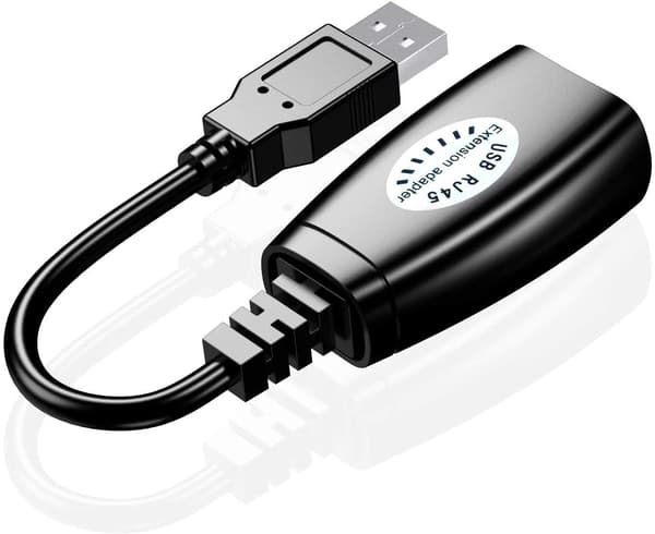 USB-forlænger 50 meter usb-forlænger signalforstærker usb2.0 til RJ45 netværksforlænger