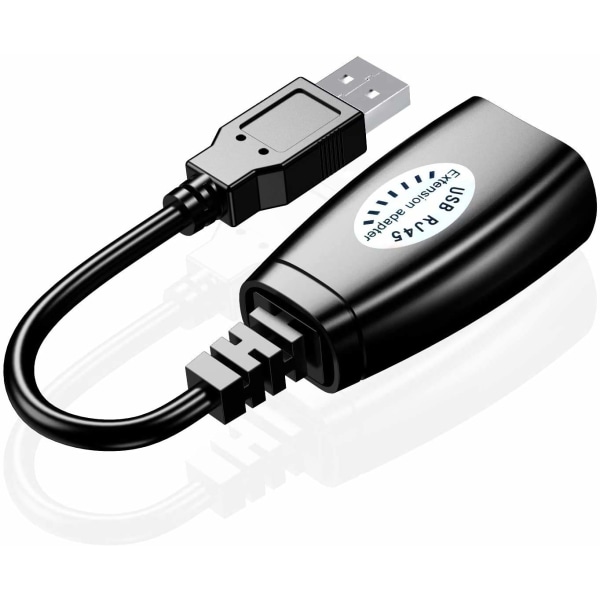 USB-forlenger 50 meter USB-forlengelsessignalforsterker USB2.0 til RJ45 nettverksforlenger