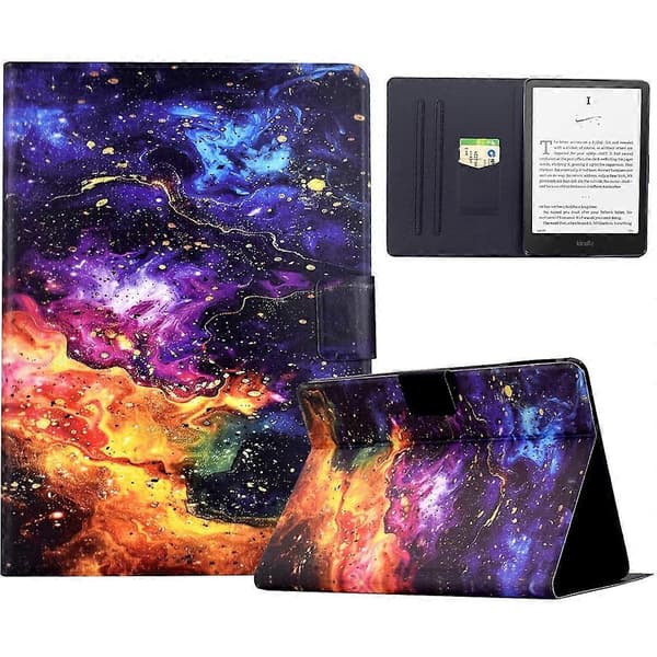 Til Amazon Kindle 6\" (2022) Stand Case Mønstertryk Tablet Læder Cover