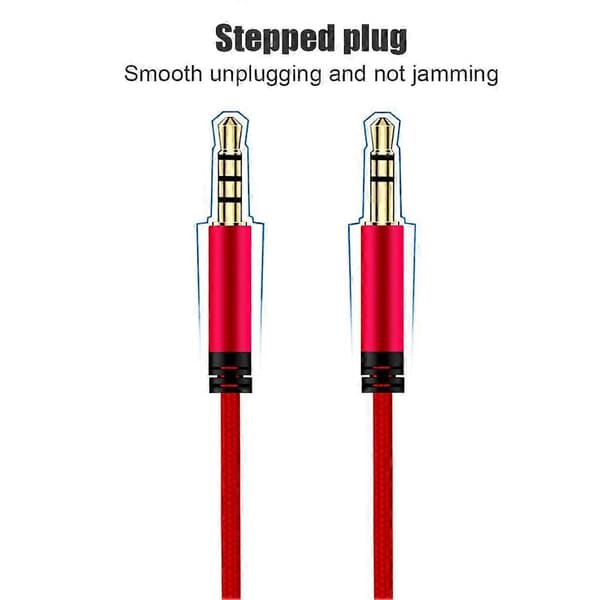 1,2 m øretelefonkabel lydforlængerkabel jack 3,5 mm til 3,5 mm han til han aux-kabelledning