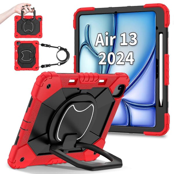 Kickstand-etui i silikone+PC til iPad Air 13 (2024)