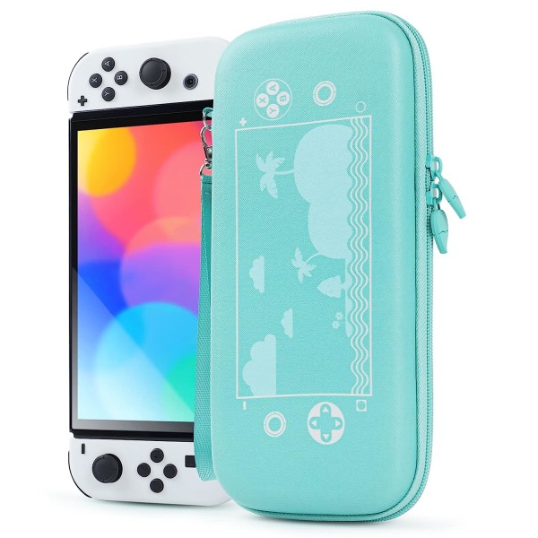 Kantolaukku Nintendo Switchille ja uudelle Switch OLED -konsolille, suojakassi Animal Crossingille