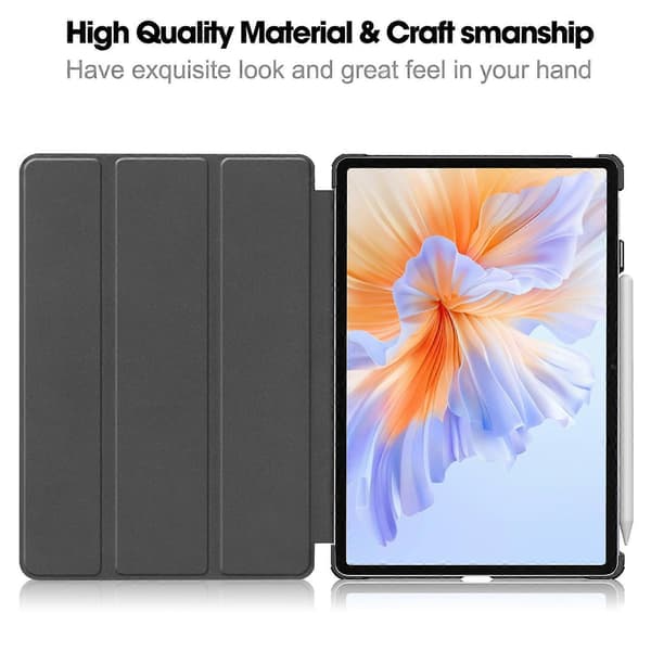 For Honor Pad V9 Etui Mønsterprint Læder Stand Tablet Cover - Galaxy