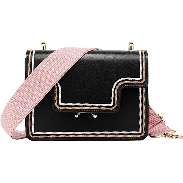 Bred skuldertaske rem udskiftning justerbar bælte lærred taske crossbody håndtaske