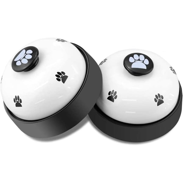 Träningsklocka för hundar, set med 2 hundar, valp husdjur potträning klockor, hund katt dörrklocka berättar klockor med halkfri gummibas