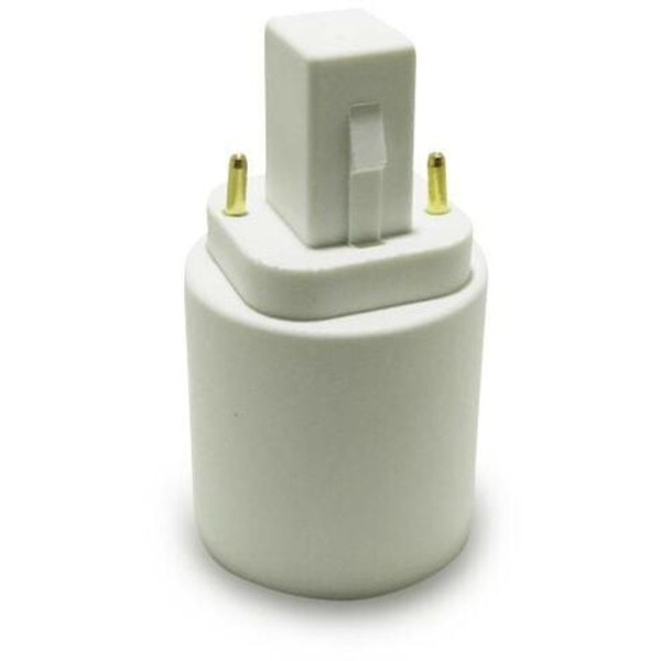 G24 til E27 adapter, konverteringslampeholder 2-pin