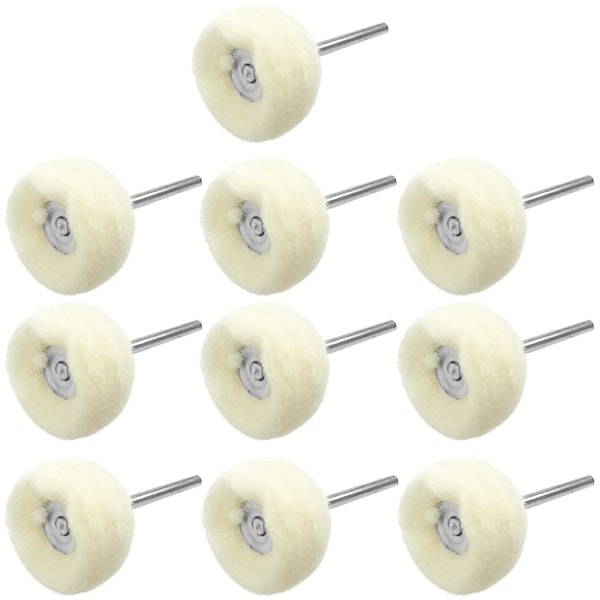 10pcs 1/8" Cashmere Polishing Buffs for Dremel Polishing Kit - Polishing Wheels or Silver Polishing Wheels