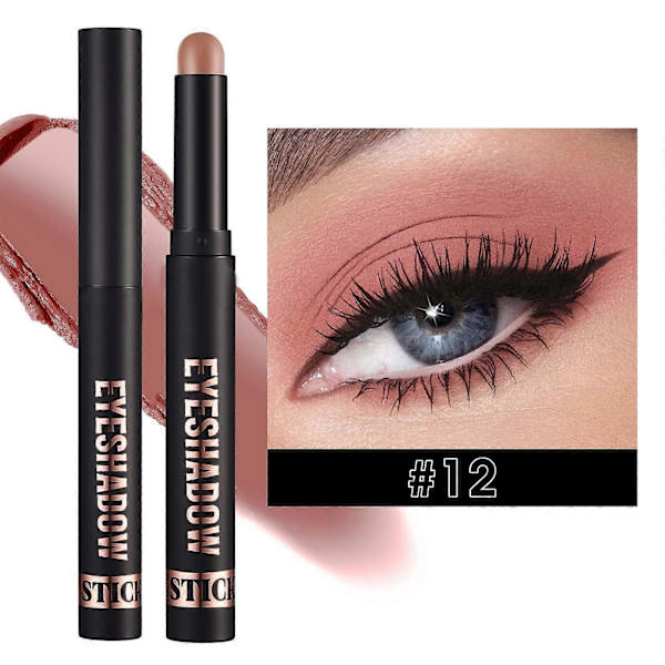 Ögonskuggstift, Långvarig Krämögonskuggstift, Matt Ögonskugga Ögonmakeup, 2g
