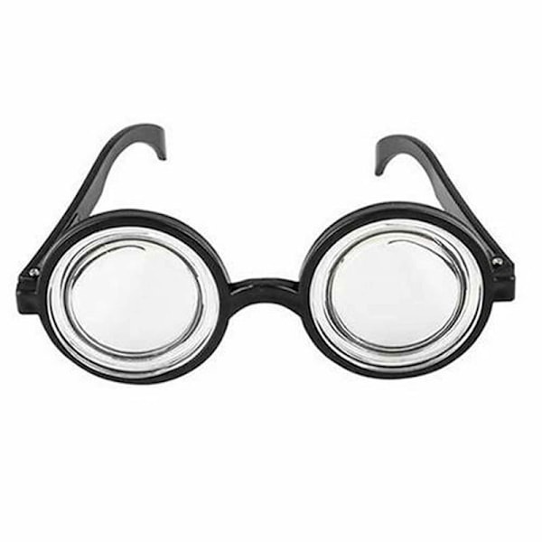 Briller geek, svart, barneglass, sympatiske seler, spesial, karneval, temafest, utkledning, tilbehør